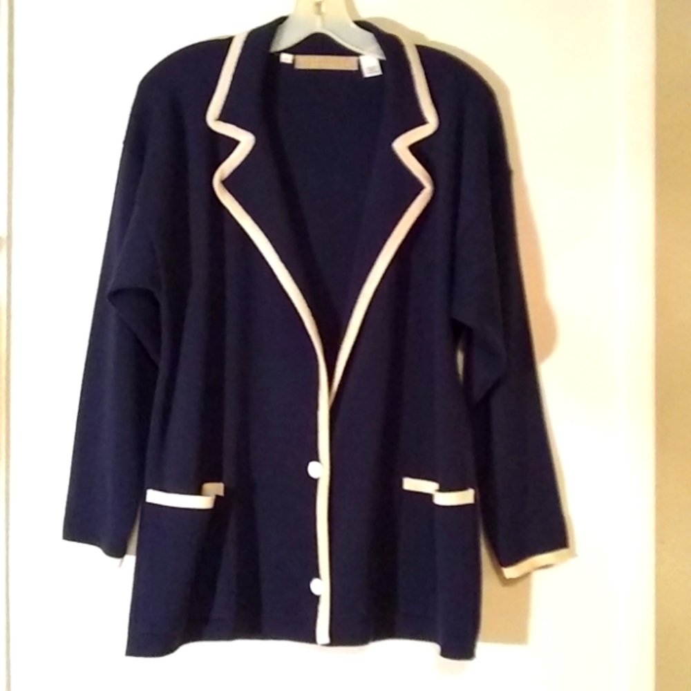 PERRY ELLIS Wool Cardigan Sz M